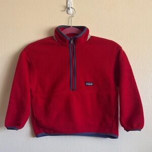 Patagonia Kid’s Zip-Up Red Sweater